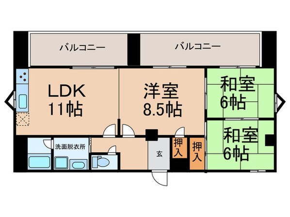 ヴォール・ヴォランの物件間取画像